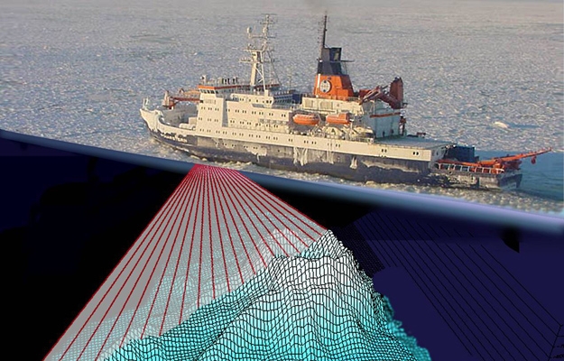 水深测量-通过射线绘制海床图的船舶