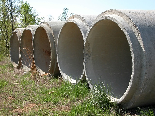 在城市排水系统中使用的混凝土管