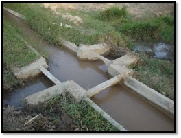 表面灌溉渠道的水分配系统